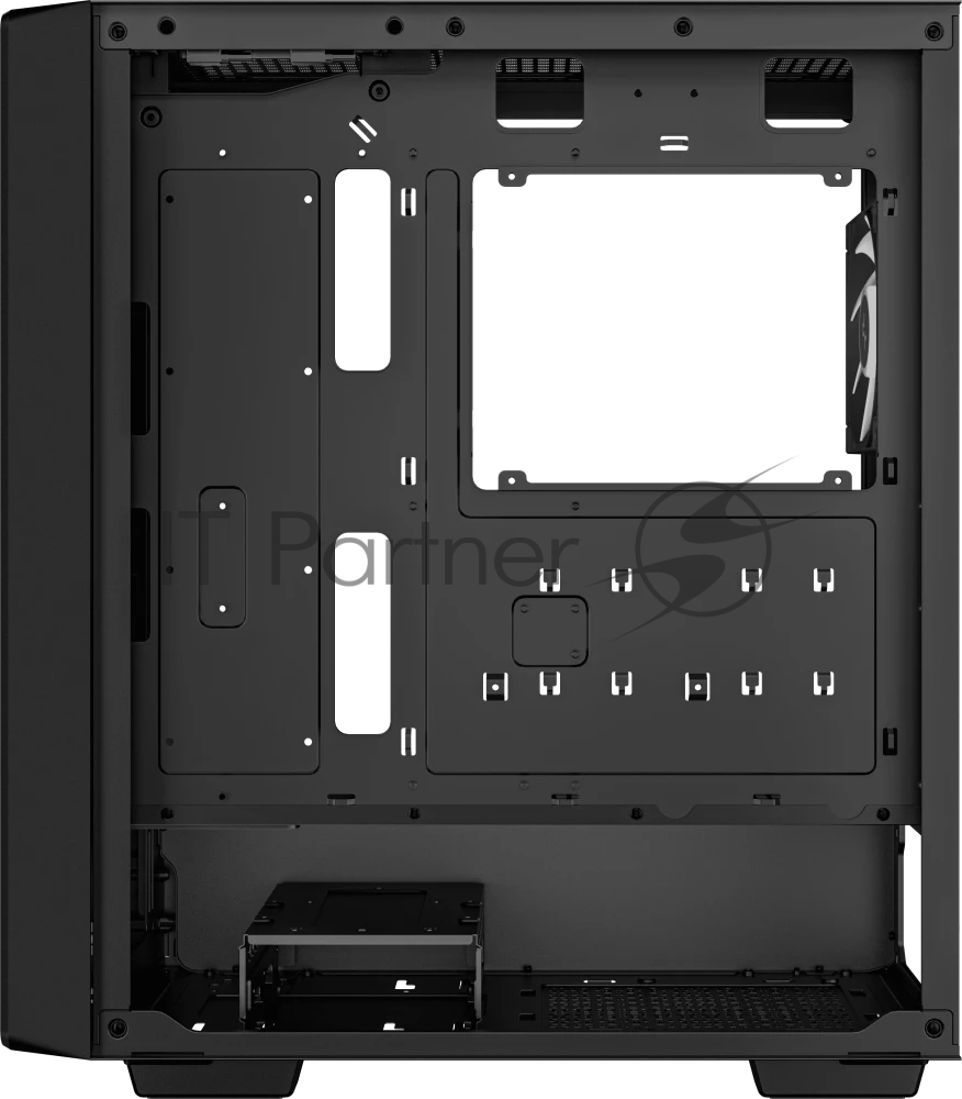 корпус Deepcool CC560 ARGB V2 без БП, боковое окно (закаленное стекло), 3x120мм ARGB LED вентилятор спереди и 1x120мм ARGB LED вентилятор сзади, черный, ATX (R-CC560-BKTAA4-G-2)