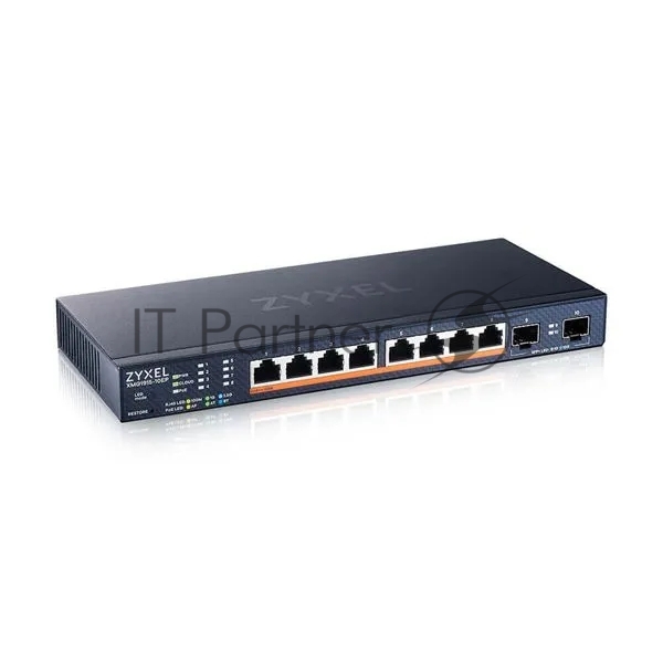 Коммутатор Zyxel XMG1915-10EP-EU0101F, L3 Lite, 8×1/2.5G PoE++, 2×SFP+, 130 Вт