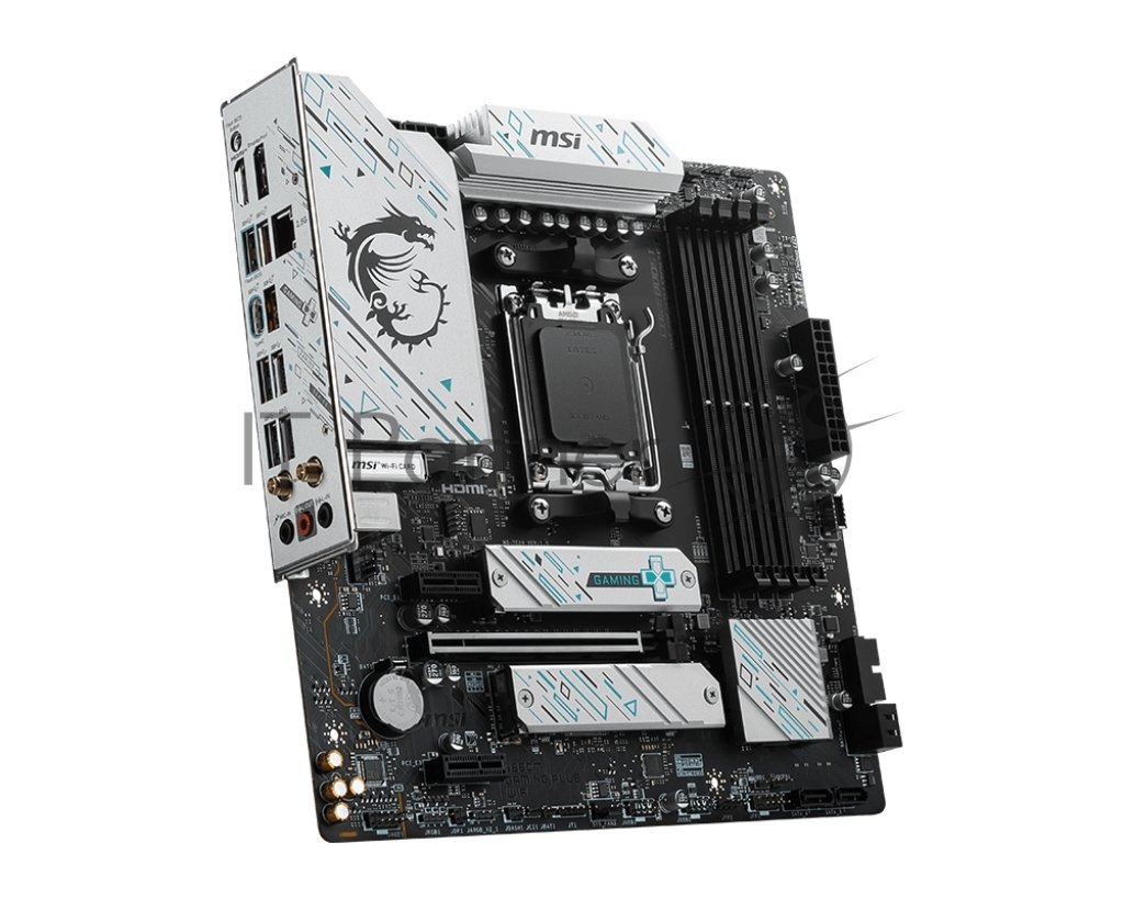 Материнская плата MSI B650M GAMING PLUS WIFI, AM5, AMD B650, 4xDDR5, 4xSATA, 2xM.2, 1xPCIe 4.0 x16, 2xPCIe x1, DisplayPort, HDMI, 1x2.5Gb LAN, USB Type-C, 3x3.5 мм, 7.1, microATX