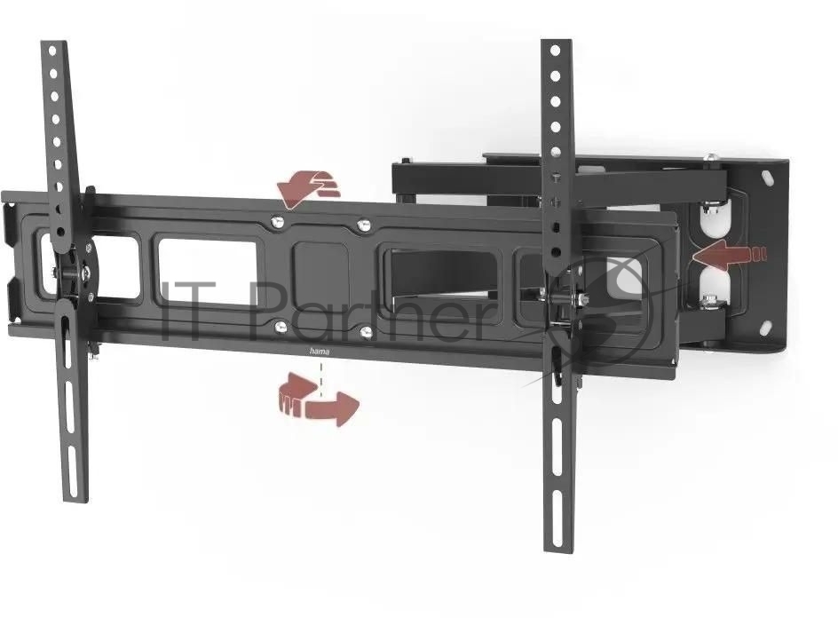 Кронштейн для телевизора Hama 00220831 черный 32"-84" макс.50кг настенный поворотно-выдвижной и наклонный