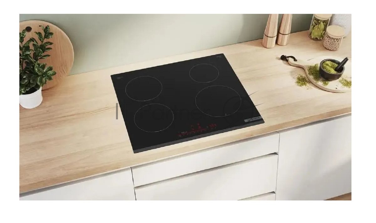 Индукционная варочная поверхность Bosch PIE631HB1E, 4 конфорки, стеклокерамика, 7400 Вт