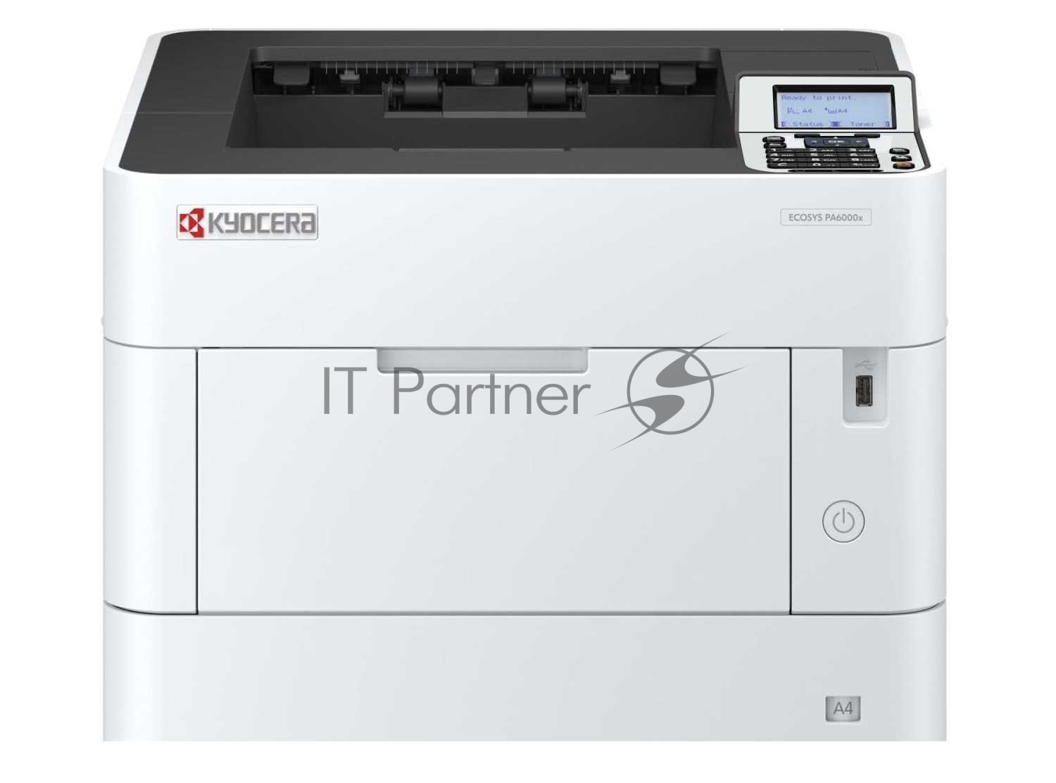 Принтер лазерный Kyocera Ecosys PA6000x (110C0T3NL0), A4, ч/б, печ. до 60 стр/мин., 1200 x 1200 dpi, USB, RJ-45, Air Print, Mopria