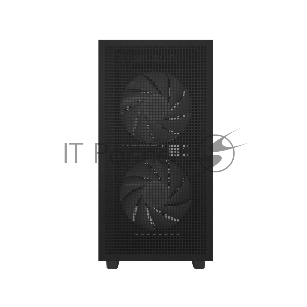 Компьютерный корпус Deepcool CH360 без БП, боковое окно (закаленное стекло), 2x140мм ARGb LED вентилятор спереди и 1x120мм ARGb LED вентилятор сзади, черный, mATX