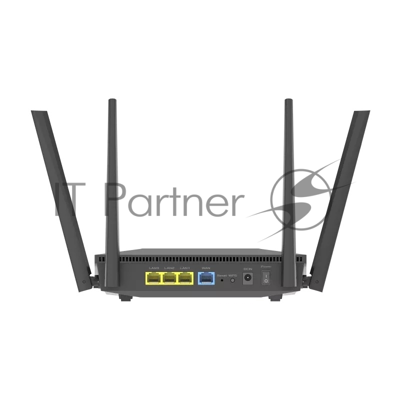 Роутер беспроводной Asus RT-AX52 AX1800 10/100/1000BASE-TX черный