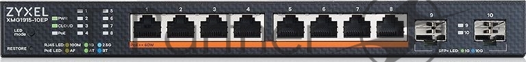 Коммутатор ZyXEL XMG1915-10EP, 8×2.5 Гбит/с + 2×SFP+, управляемый