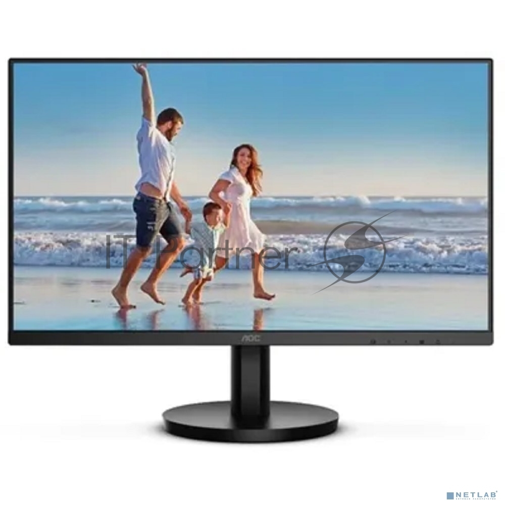 Монитор 27" AOC 27B3CF2 IPS 1920x1080, 100 Гц, 4 мс, 16:9, 250 кд/м², HDMI, USB Type-C, Flicker Free, Low Blue Light, черный