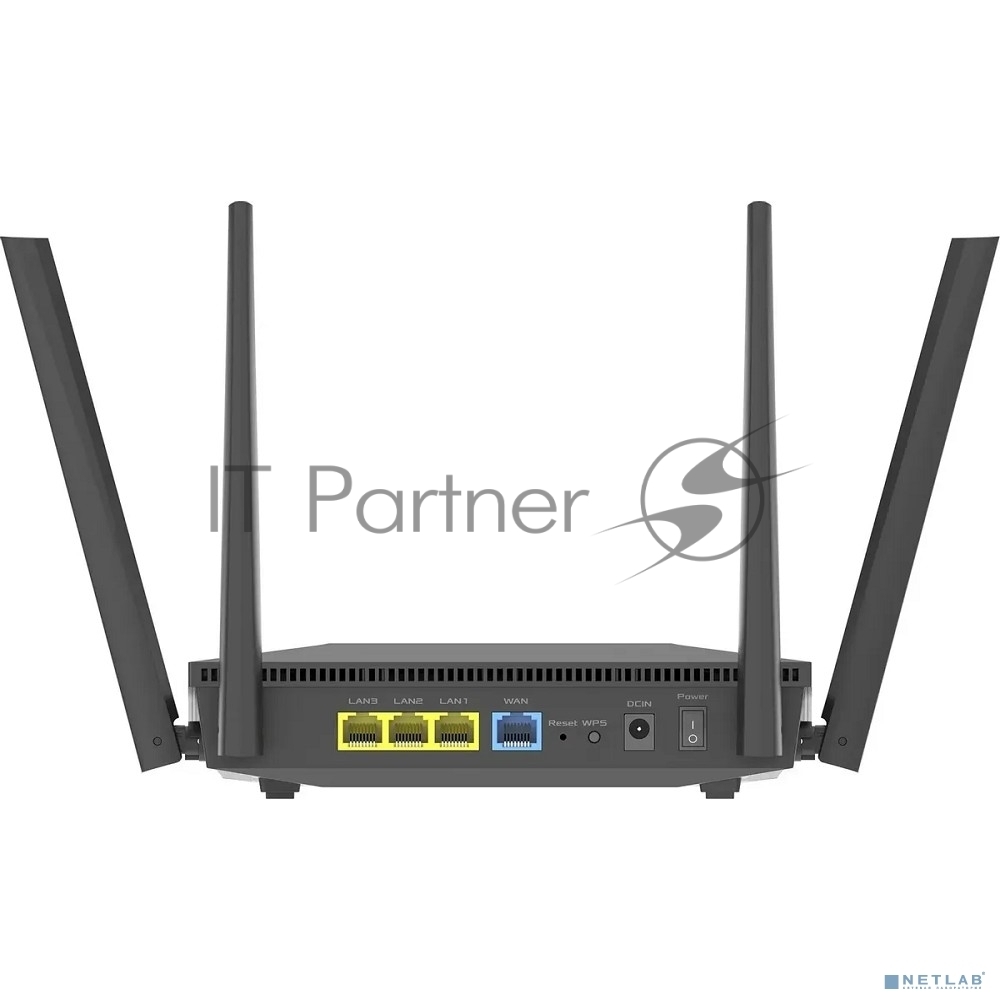 Роутер беспроводной Asus RT-AX52 AX1800 10/100/1000BASE-TX черный