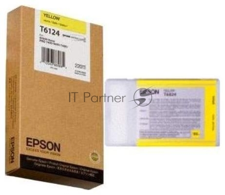 Картридж струйный Epson C13T612400 желтый (220 мл) для Stylus 7400, 7450, 9400, 9450