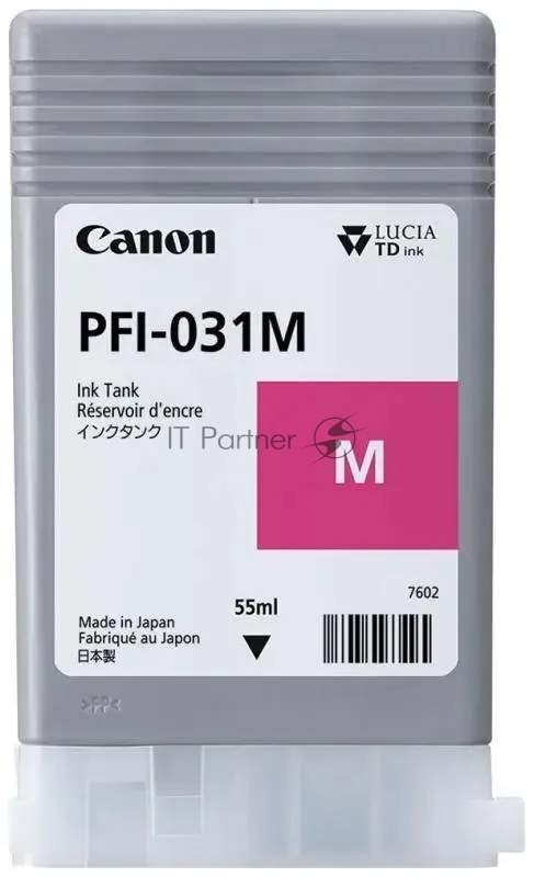 Картридж струйный Canon Pigment Ink PFI-031 Magenta пурпурный (55 мл) для Canon imagePROGRAF TM-240, TM-340