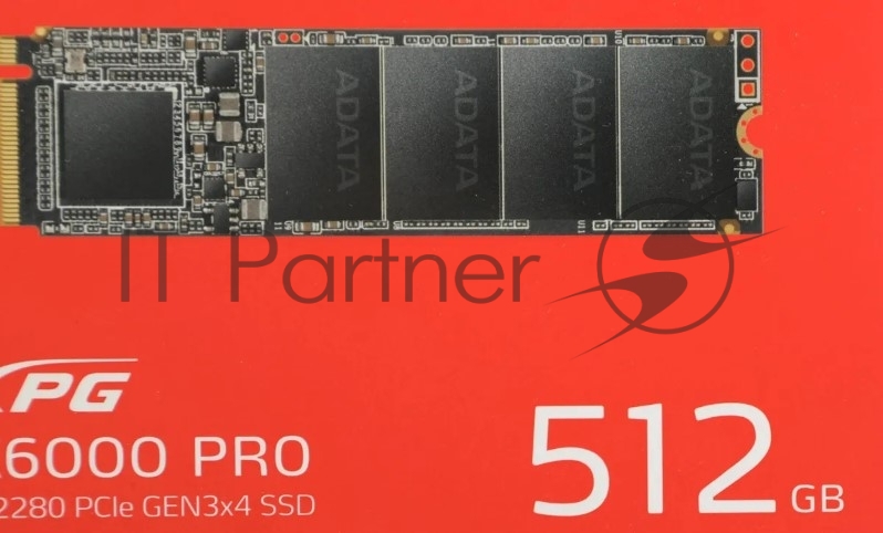 Накопитель SSD ADATA XPG GAMMIX S70 BLADE, 512Gb, PCIe 4.0 x4, M.2 2280, NVMe, R/W 7200/2600, с радиатором