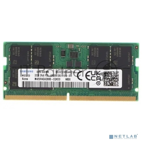Оперативная память Samsung, DDR5, 32GB (1x32GB), 4800MHz, CL40, SO-DIMM
