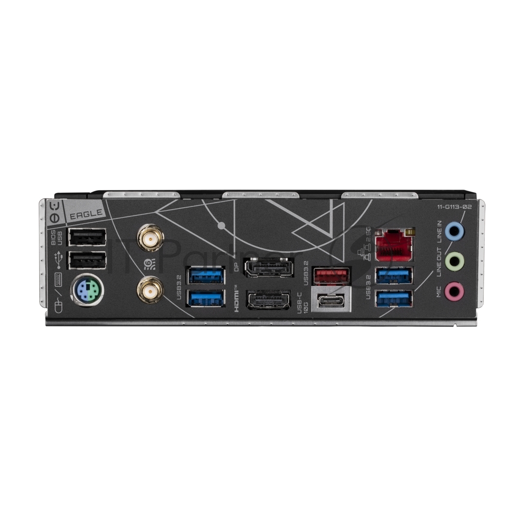 Материнская плата GIGABYTE Z790 EAGLE AX, LGA1700, Intel Z790, 4xDDR5, 4xSATA, 3xM.2, 1xPCIe 5.0 x16, DisplayPort, HDMI, 1x2.5Gb LAN, USB Type-C, 3x3.5 мм, 7.1, ATX