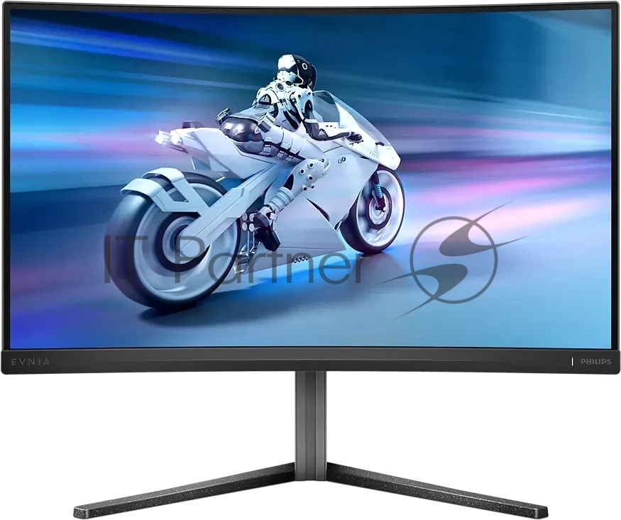 Монитор 27" Philips 27M2C5200W Evnia VA 1920x1080, 280 Гц, 1 мс, 16:9, 300 кд/м2, 2xHDMI, 1xDP, 1x3.5 мм, изогнутый, черный