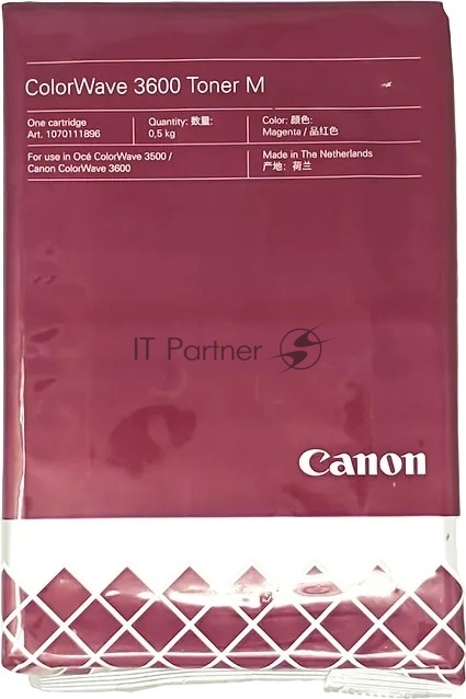 Картридж лазерный Canon ColorWave 3600 Тoner M (3281C003) пурпурный (magenta) для Canon Oce ColorWave 3600