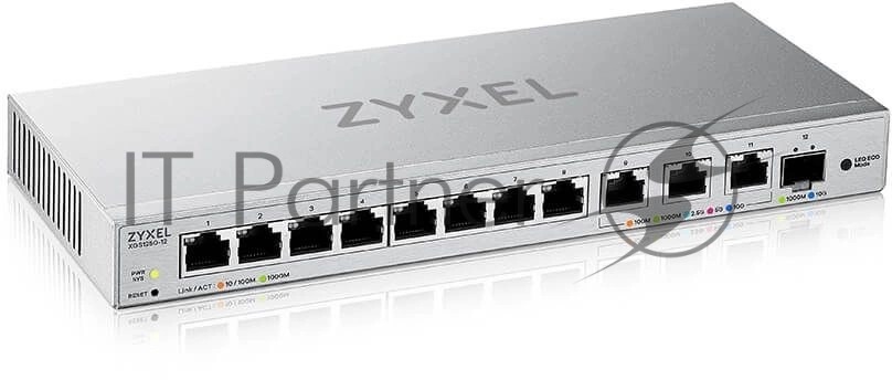 Коммутатор Zyxel XGS1250-12, 8х1 Гбит/сек, 4х10 Гбит/сек, управляемый