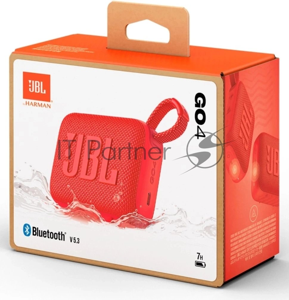 Портативная акустика JBL GO 4, красный