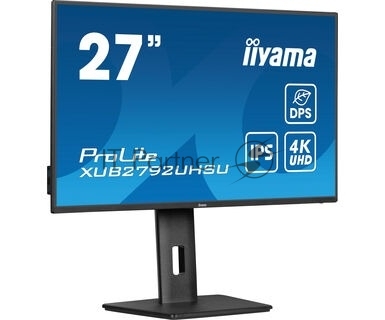 Монитор 27" iiyama ProLite XUB2792UHSU-B6 IPS 3840x2160, 60 Гц, 4 мс, 16:9, 350 кд/м², 1xHDMI, 1xDP, черный