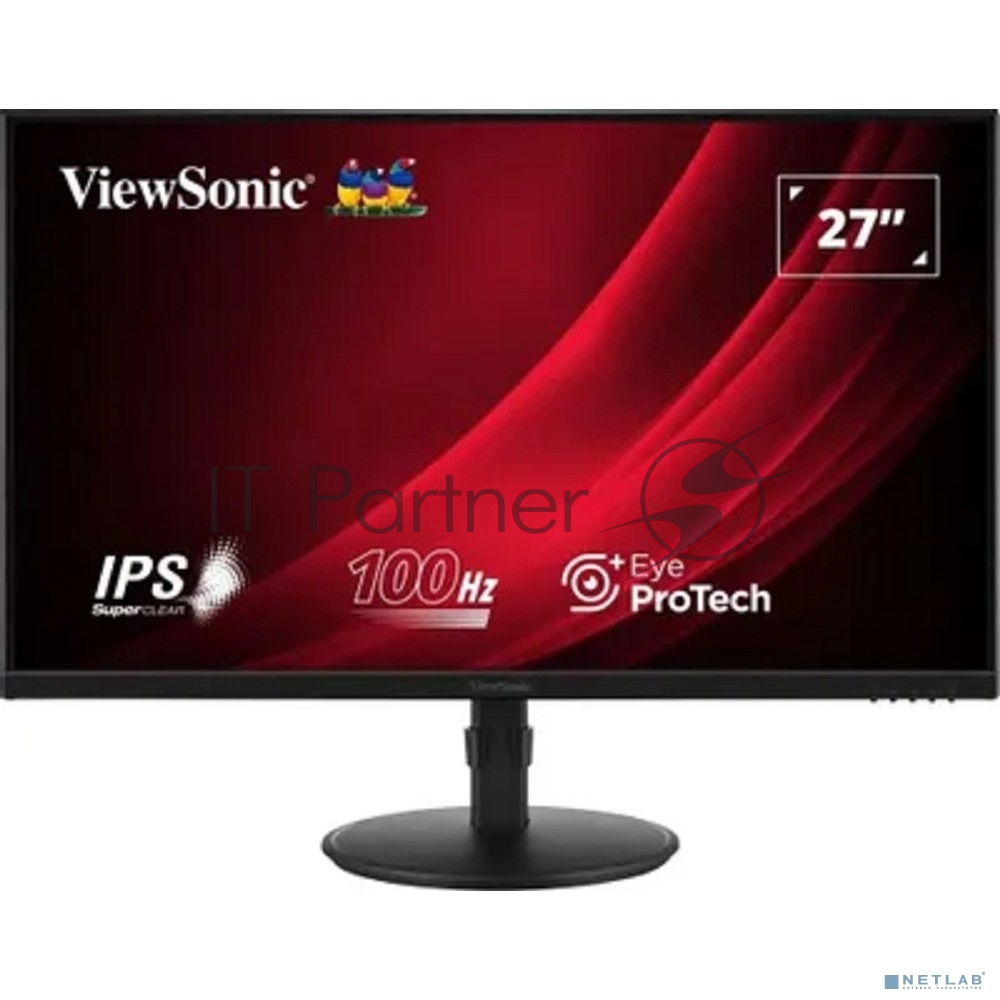 Монитор 27" ViewSonic VA2708-HDJ IPS 1920x1080, 100 Гц, 5 мс, 16:9, 250 кд/м2, 1xHDMI, 1xDP, 1x3.5 мм, черный