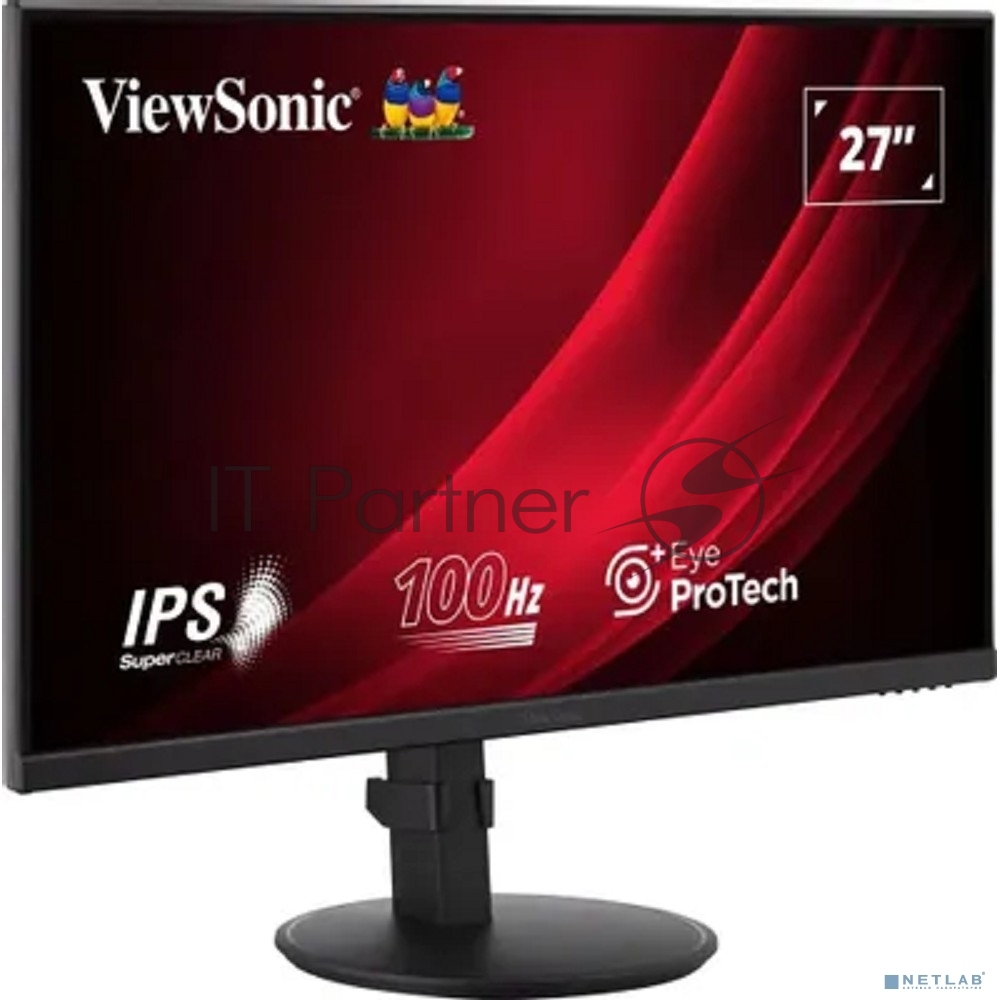 Монитор 27" ViewSonic VA2708-HDJ IPS 1920x1080, 100 Гц, 5 мс, 16:9, 250 кд/м2, 1xHDMI, 1xDP, 1x3.5 мм, черный