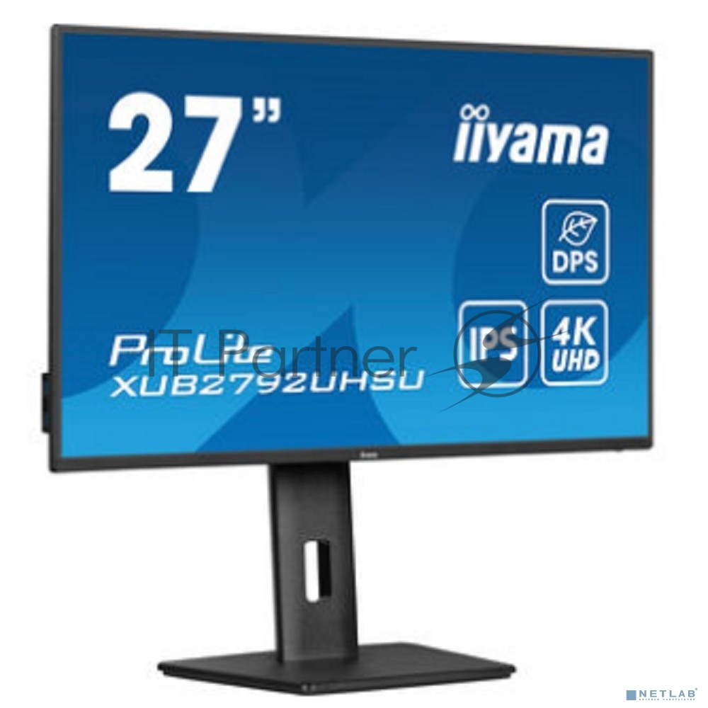 Монитор 27" iiyama ProLite XUB2792UHSU-B6 IPS 3840x2160, 60 Гц, 4 мс, 16:9, 350 кд/м², 1xHDMI, 1xDP, черный