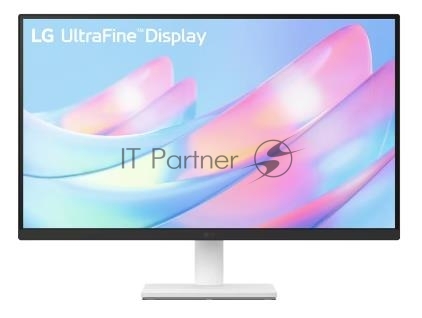 Монитор 27" LG UltraFine 27US500-W IPS 3840x2160 (4K UHD), 60 Гц, 5 мс, 16:9, HDR10, 300 кд/м², HDMI (x2), DisplayPort, Flicker Free, Low Blue Light, трехсторонний безрамочный дизайн, белый
