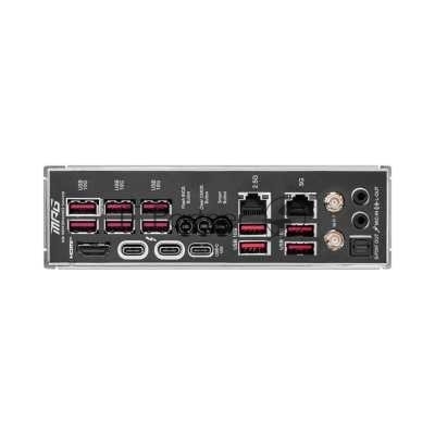 Материнская плата MSI MPG Z890 CARBON WIFI, LGA 1851, Intel Z890, 4xDDR5, 4xSATA, 5xM.2, 1xPCI-E 5.0 x16, 1xPCI-E 5.0 x8, 1xPCI-E 4.0 x4, 1xHDMI, 2xUSB-C Thunderbolt 4, 1xUSB-C 3.2 Gen 2, 10xUSB-A 3.2 Gen 2, 2x 5Gb LAN, 2x3.5 мм, 7.1, ATX
