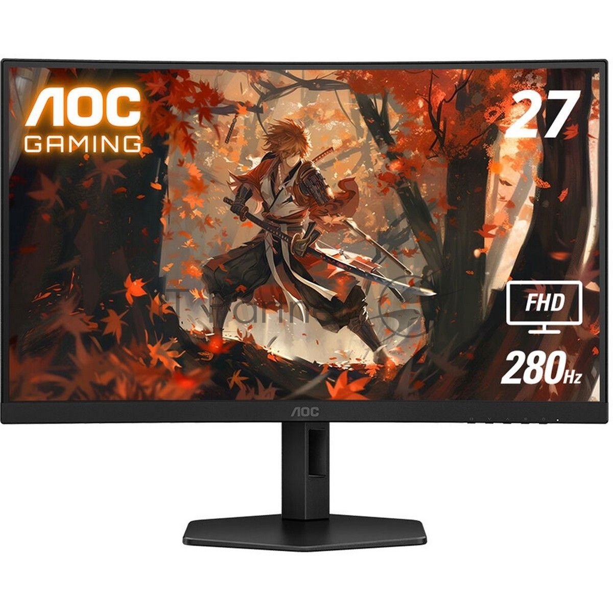 Монитор 27" AOC C27G4ZXU VA 1920x1080, 280 Гц, 1 мс, 16:9, 300 кд/м², 2xHDMI, DisplayPort, изогнутый экран, HDR, Flicker Free, Low Blue Light, черный