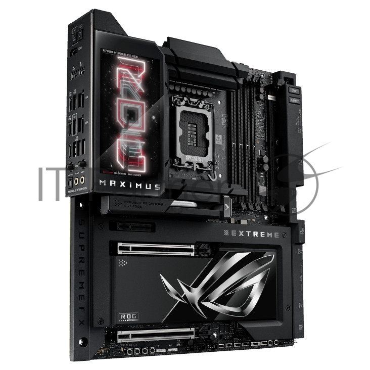 Материнская плата ASUS ROG MAXIMUS Z890 EXTREME, LGA 1851, Intel Z890, 4xDDR5, 4xSATA, 4xM.2, 1xPCI-E 5.0 x16, 1xPCI-E 5.0 x8, 1xHDMI, 2xUSB-C, 2x 10Gb LAN, 5xUSB-A 3.2 Gen 2, 1xUSB-C 3.2 Gen 2x2, 2xUSB-C Thunderbolt 5, 2x3.5 мм, 7.1, E-ATX