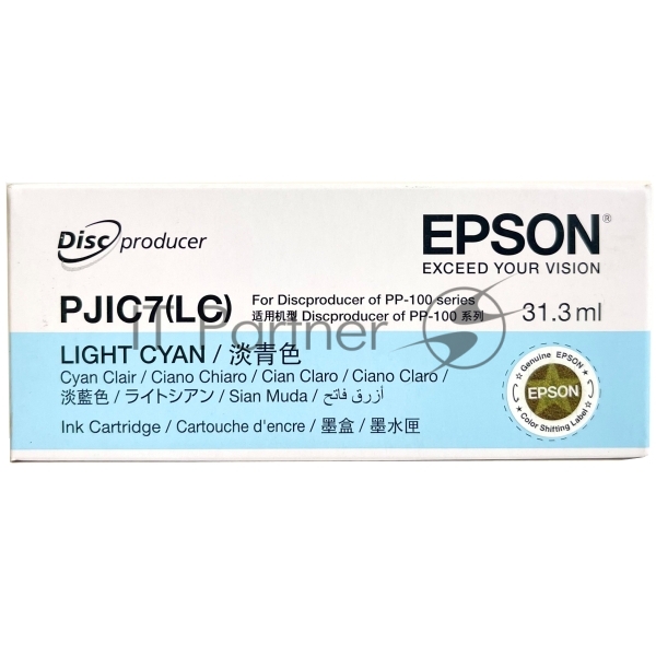 Картридж струйный Epson PJIC7 светло-голубой для Discproducer PP-100 (C13S020448/C13S020689)