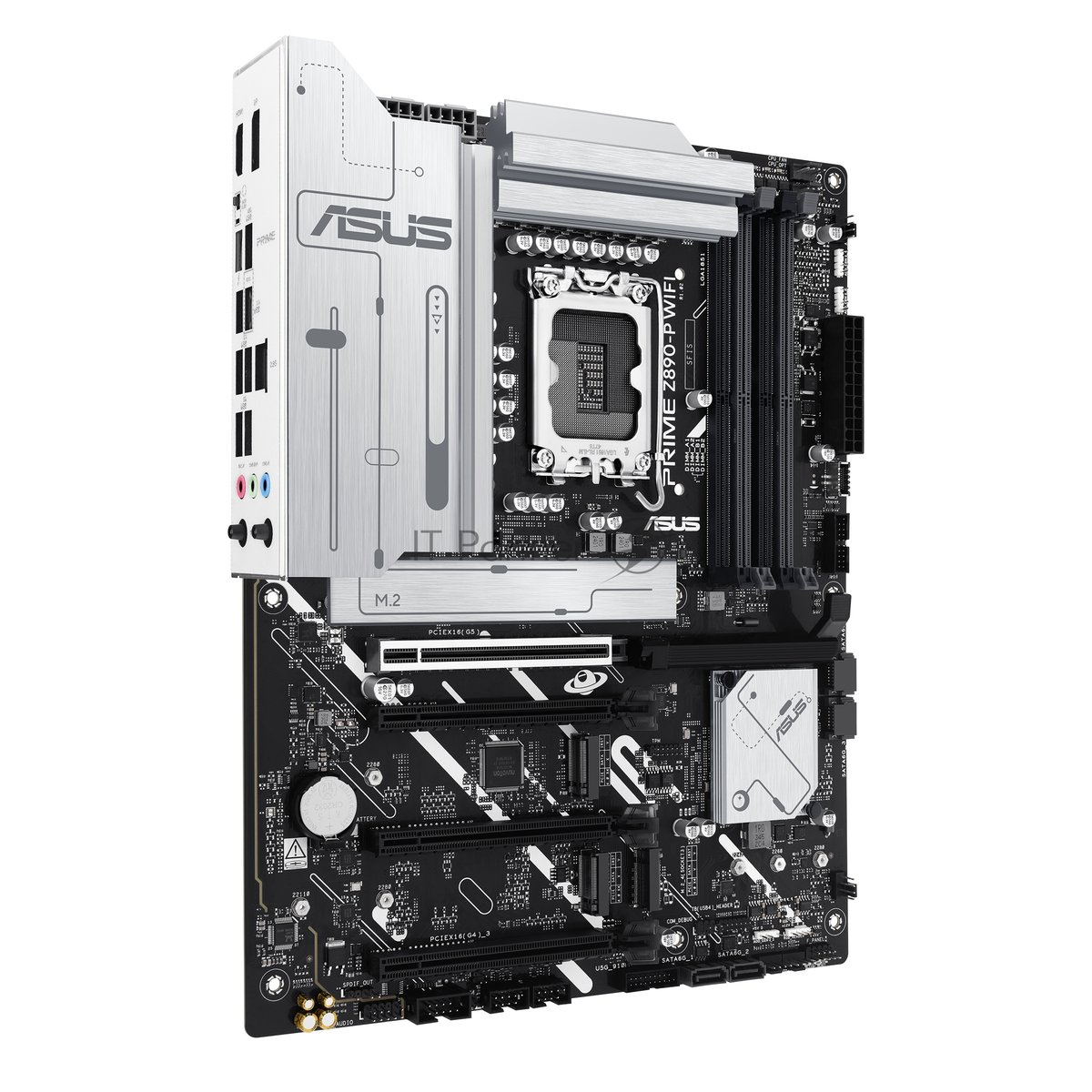 Материнская плата ASUS PRIME Z890-P WIFI, LGA1851, Intel Z890, 4xDDR5, 4xSATA, 4xM.2, 1xPCIe 5.0 x16, DisplayPort, HDMI, USB Type-C, 1x2.5Gb LAN, Thunderbolt, 3x3.5 мм, 7.1, ATX