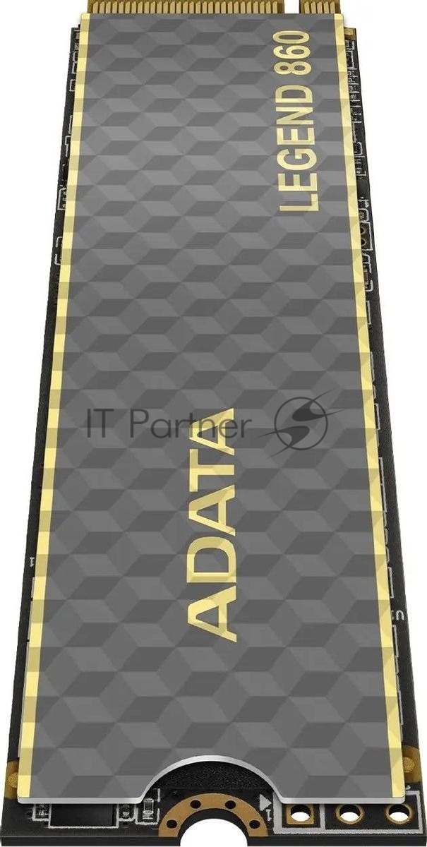 Накопитель SSD ADATA LEGEND 860, 500Gb, PCIe 4.0 x4, M.2 2280, NVMe, R/W 5000/3000, с радиатором