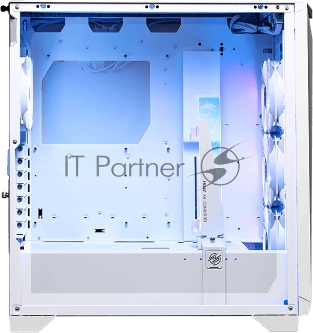 Компьютерный корпус MSI MPG GUNGNIR 300R AIRFLOW White, Midi Tower, EATX,2xUSB 3.2 Gen 1, 1xUSB 3.2 Gen2 Type-C,4x120мм PWM ARGb Fan, ARGb+PWM Control Board, Tempered Glass Window