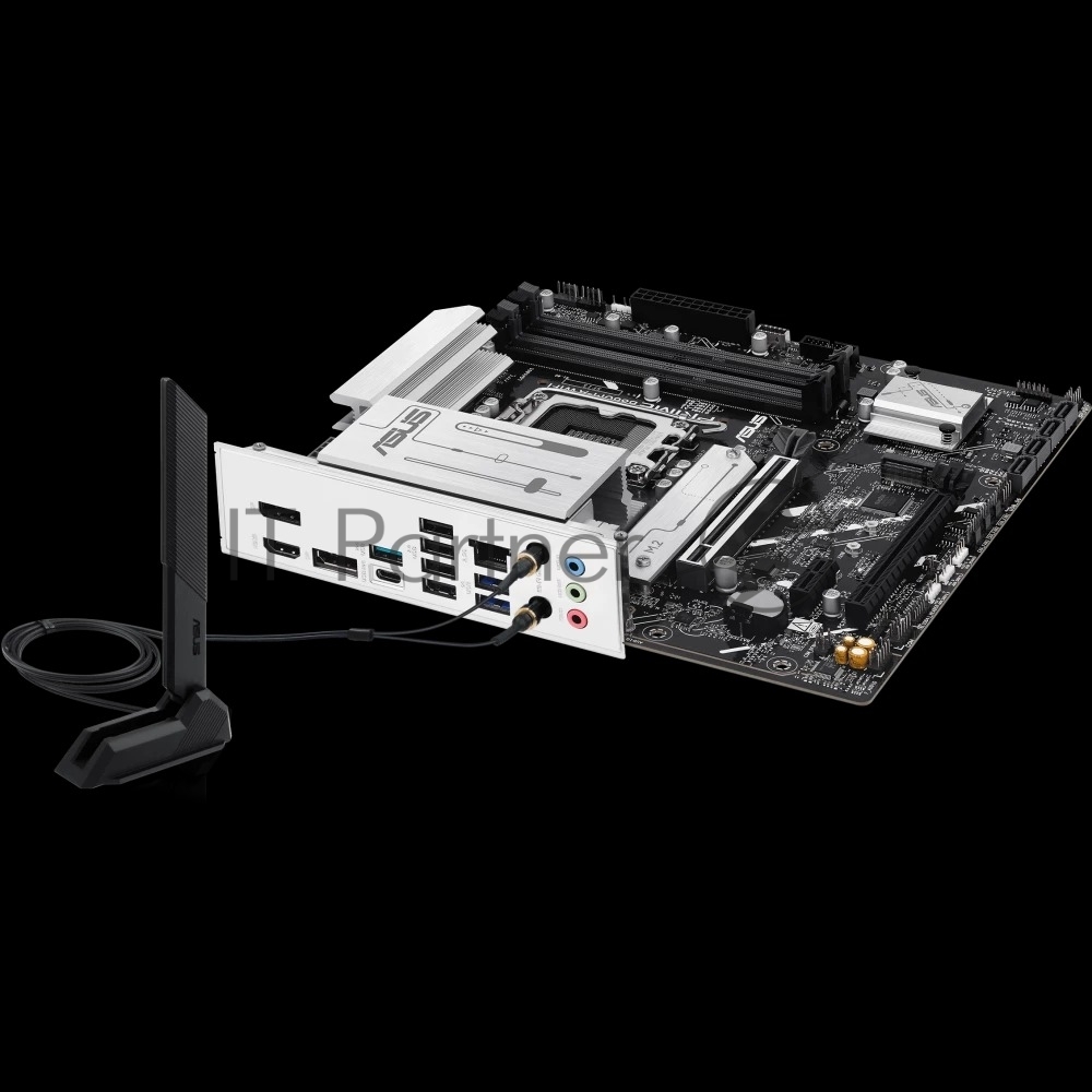 Материнская плата ASUS PRIME B860M-A WIFI, LGA 1851, Intel B860, 4xDDR5, 4xSATA, 2xM.2, 1xPCIe 5.0 x16, 1xPCIe 4.0 x16, 1xPCIe 4.0 x1, 2xDP, 1xHDMI, 1x 2.5Gb LAN, 1xUSB-C 20Gbps, 1xUSB-A 10Gbps, 2xUSB-A 5Gbps, 4xUSB-A 2.0, 3x3.5 мм, 7.1, micro-ATX.