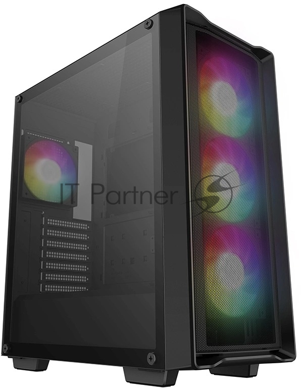 Компьютерный корпус Deepcool CC560 MESH V2 черный без БП ATX 4x120мм 5x140мм 2xUSB 3.0 audio bott PSU