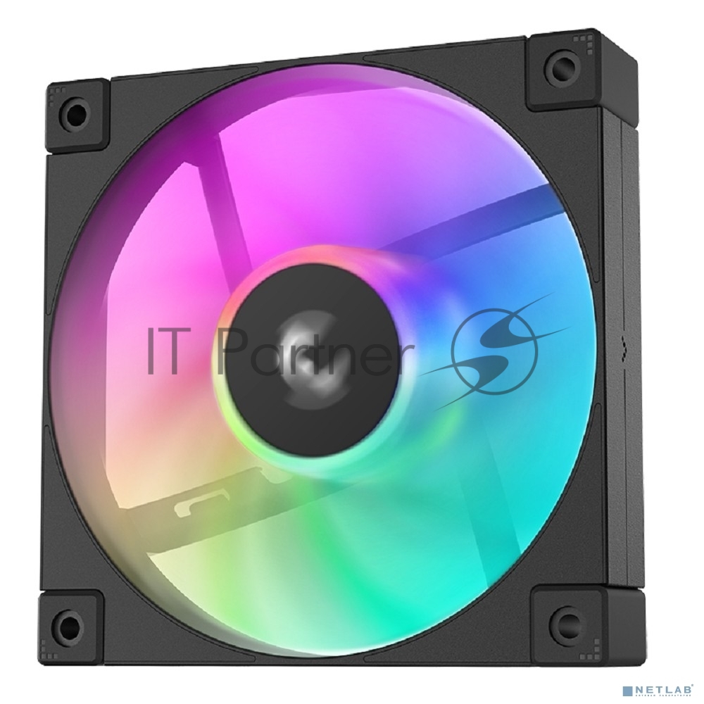 Вентилятор для корпуса DEEPCOOL FD12 черный, 120 мм, 2050 об/мин, 26.9 дБ, 4 pin