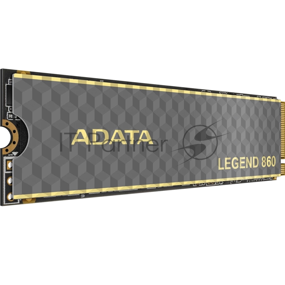 Накопитель SSD ADATA LEGEND 860, 1Tb, PCIe 4.0 x4, 2280, NVMe, R/W 6000/4000, с радиатором