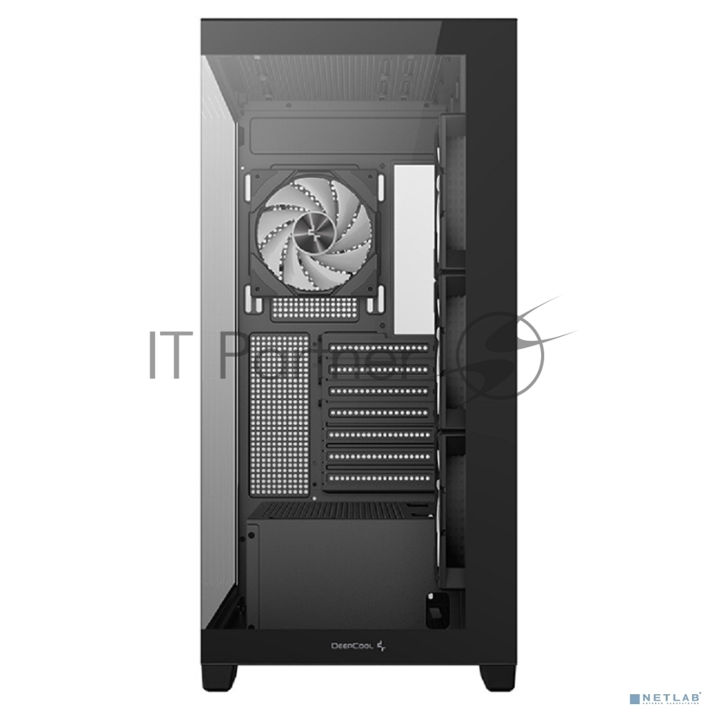 Компьютерный корпус Deepcool CG580 4F черный без БП ATX 6x120мм 3x140мм 2xUSB 3.0 audio bott PSU