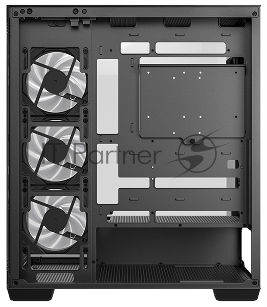 Компьютерный корпус Deepcool CG580 4F черный без БП ATX 6x120мм 3x140мм 2xUSB 3.0 audio bott PSU