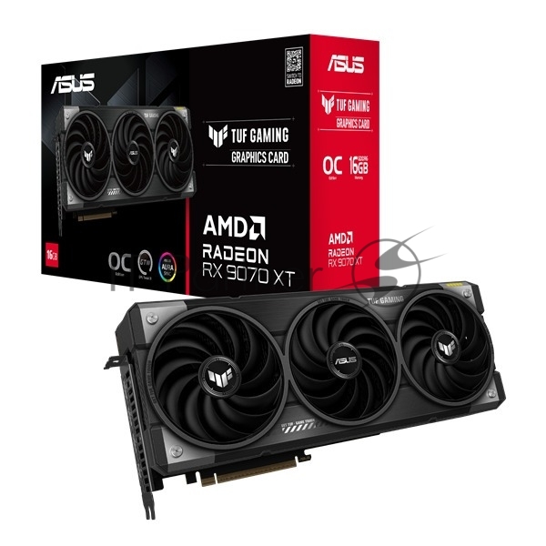 Видеокарта ASUS RX9070XT TUF GAMING OC 16GB GDDR6 256bit 3xDP HDMI 3FAN RTL [TUF-RX9070XT-O16G-GAMING]