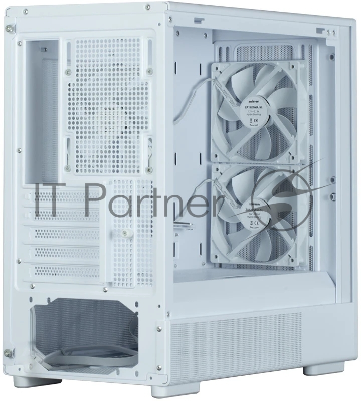 Компьютерный корпус Zalman P10 NAMU, MATX, белый, WINDOW, FRONT COVER WALNUT, 2x3.5", 3x2.5", 1xUSB TYPE-C, 1xUSB 3.0, FRONT 2x120мм, REAR 1x120мм ARGB