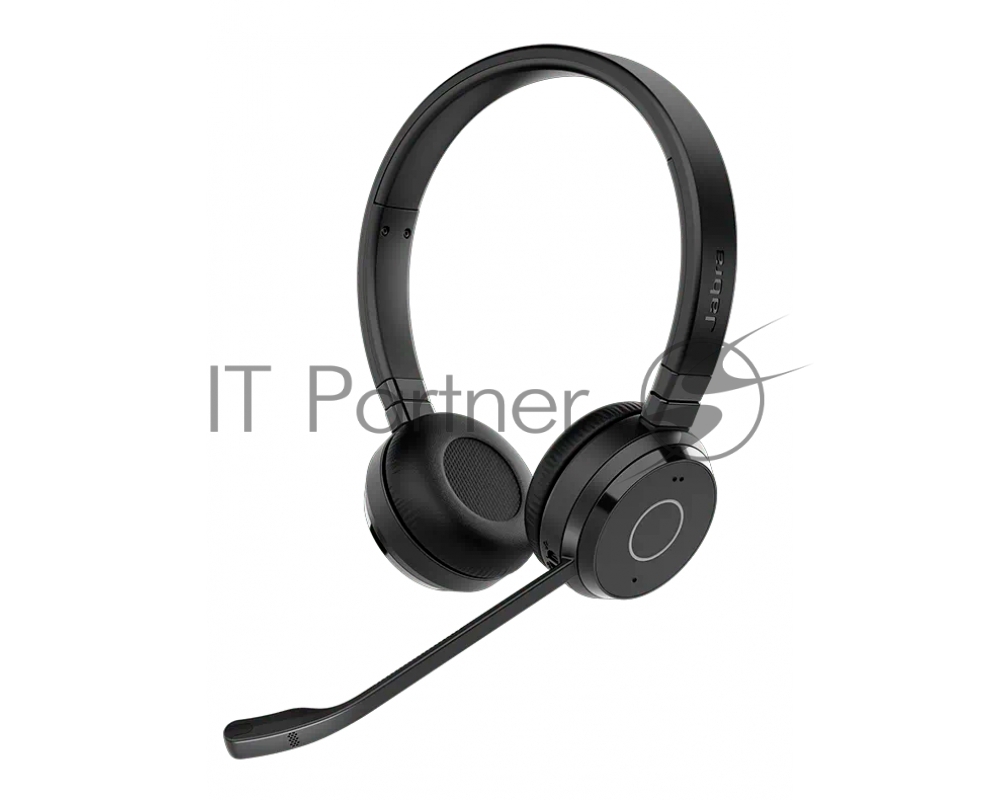 Гарнитура Jabra Evolve 65 TE чёрный, беспроводная, Bluetooth, до 16 ч