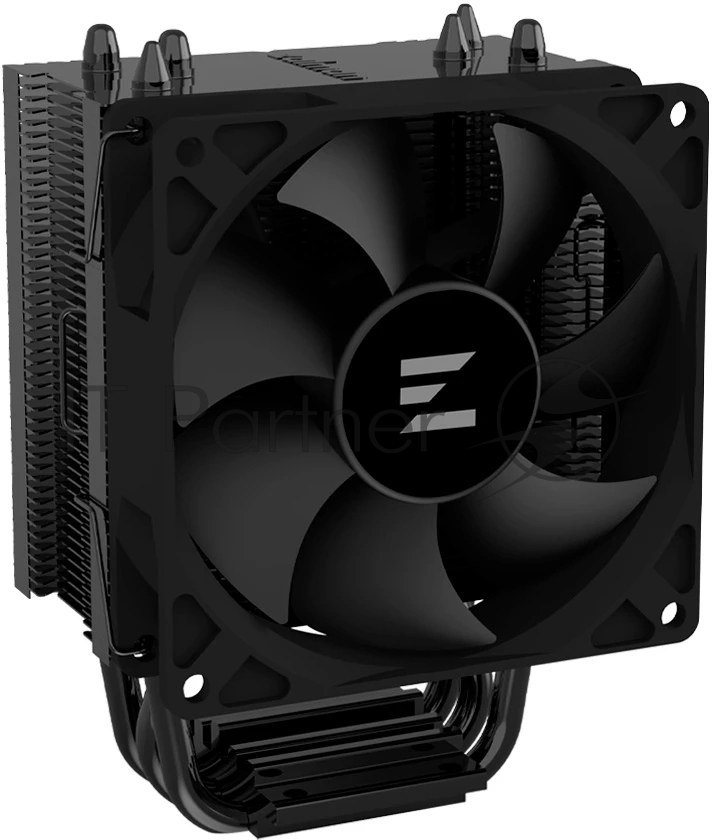 Кулер для процессора ZALMAN CNPS4X BLACK V2, 92mm FAN, 3 HEAT PIPES, 4-PIN PWM, 800-2000 RPM, 29DBA, HYDRO BEARING, LGA1700/1200/115x, AM5/AM4/AM3, screw type installation