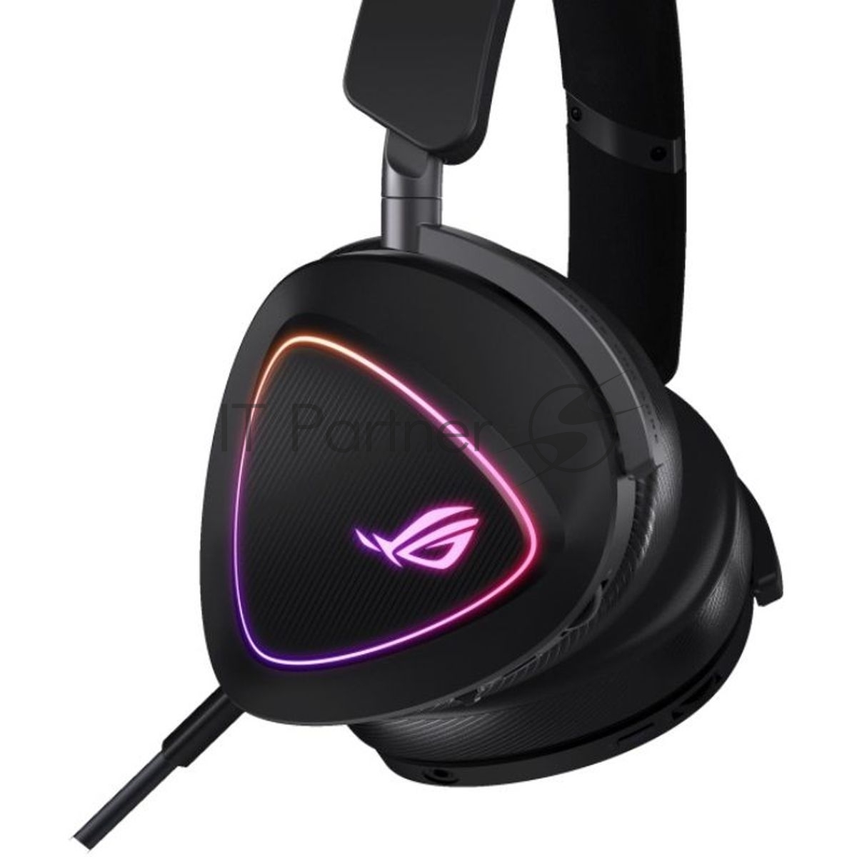 Гарнитура ASUS ROG Delta II чёрный, беспроводная + проводная, Bluetooth, подсветка