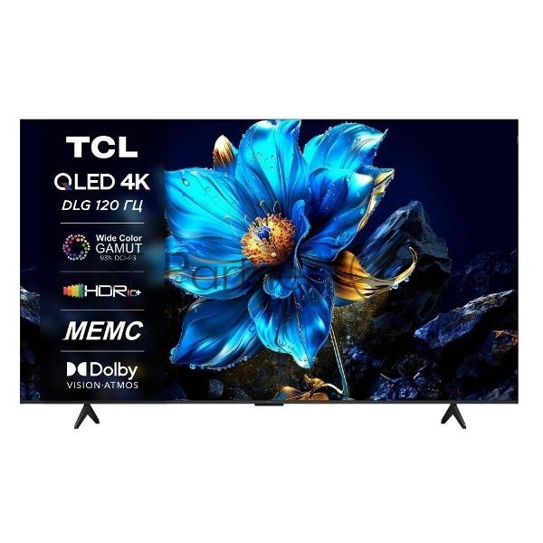Телевизор TCL 50" 50P7K черный LCD QLED 4K UHD 60Hz Google TV