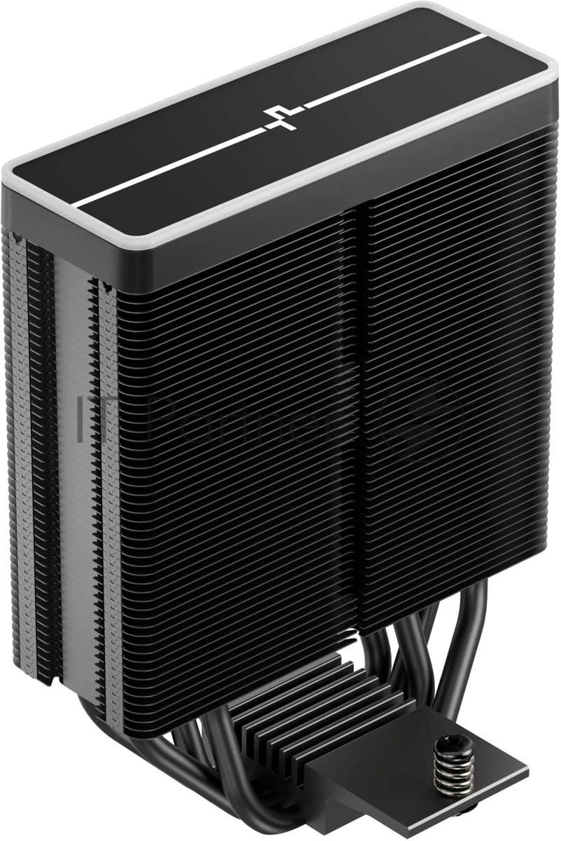 Кулер для процессора DEEPCOOL AG400 BK ARGb V2 черный 120мм алюминий+медь 2100rpm 31.6db 4-pin 220W 154мм