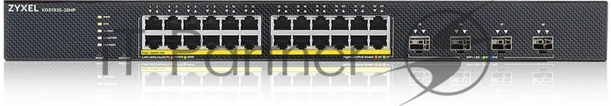 Коммутатор Smart L3 Lite PoE+ Zyxel NebulaFlex XGS1935-28HP, rack 19", 24xGE PoE+, 4xSFP+, бюджет PoE 375 Вт