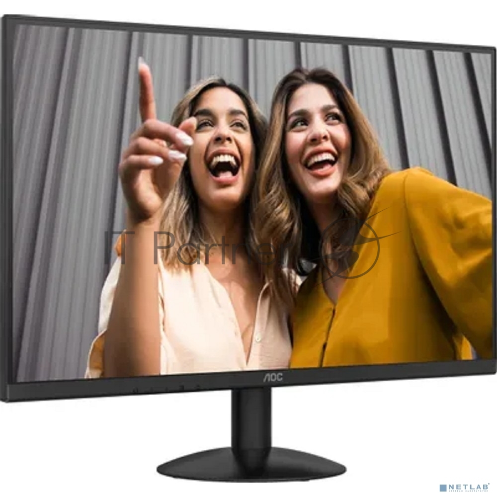 Монитор 23.8" AOC 24B30H3 IPS 1920x1080, 120 Гц, 4 мс, 16:9, 300 кд/м², HDMI, VGA, черный