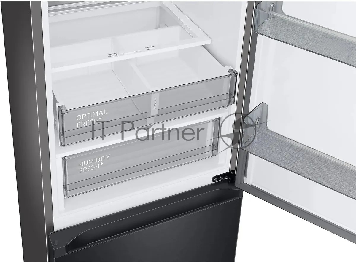 Холодильник Samsung RB34C7B5EB1/EF черный мат. двухкамерный 230/114л морозилка снизу, No Frost