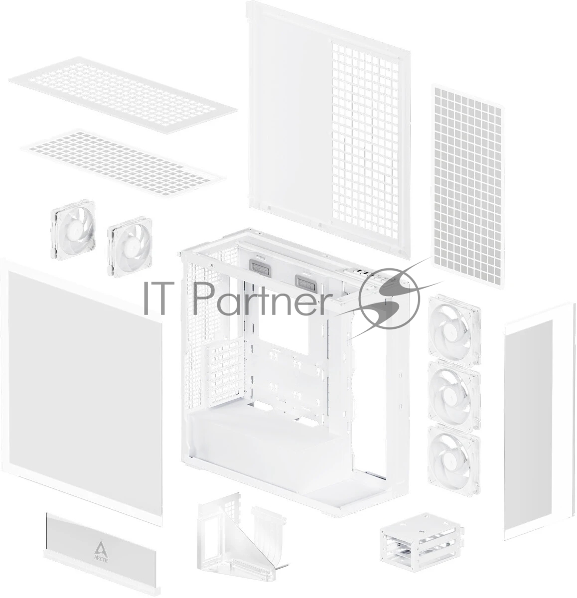 Компьютерный корпус Arctic Cooling ARCTIC Xtender VG белый арт. ACPCC00017A