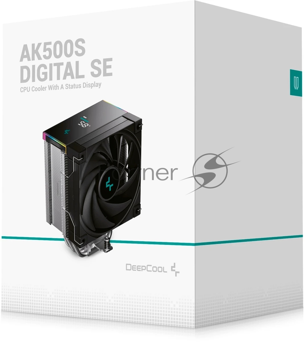 R-AK500S-BKADMN-GJD - Кулер для процессора, Deepcool, AK500S DIGITAL SE R-AK500S-BKADMN-GJD, Intel 1851/1700/1200/115х и AMD AM5/AM4, 240W, 120мм, 500-1850±10%/об/м, 68,99 CFM, 28 dB(A), 4pin, 125х96х160мм, Черный